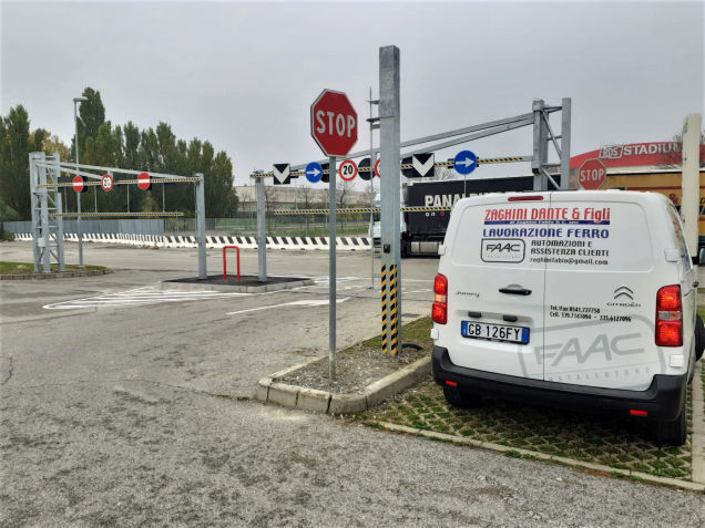 lavorazione ferro, Rimini, automatismi faac